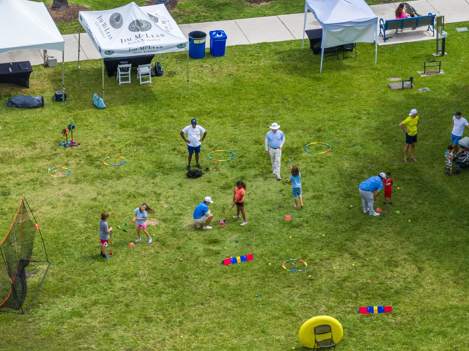 Children participating in the festival's outdoor discovery activities