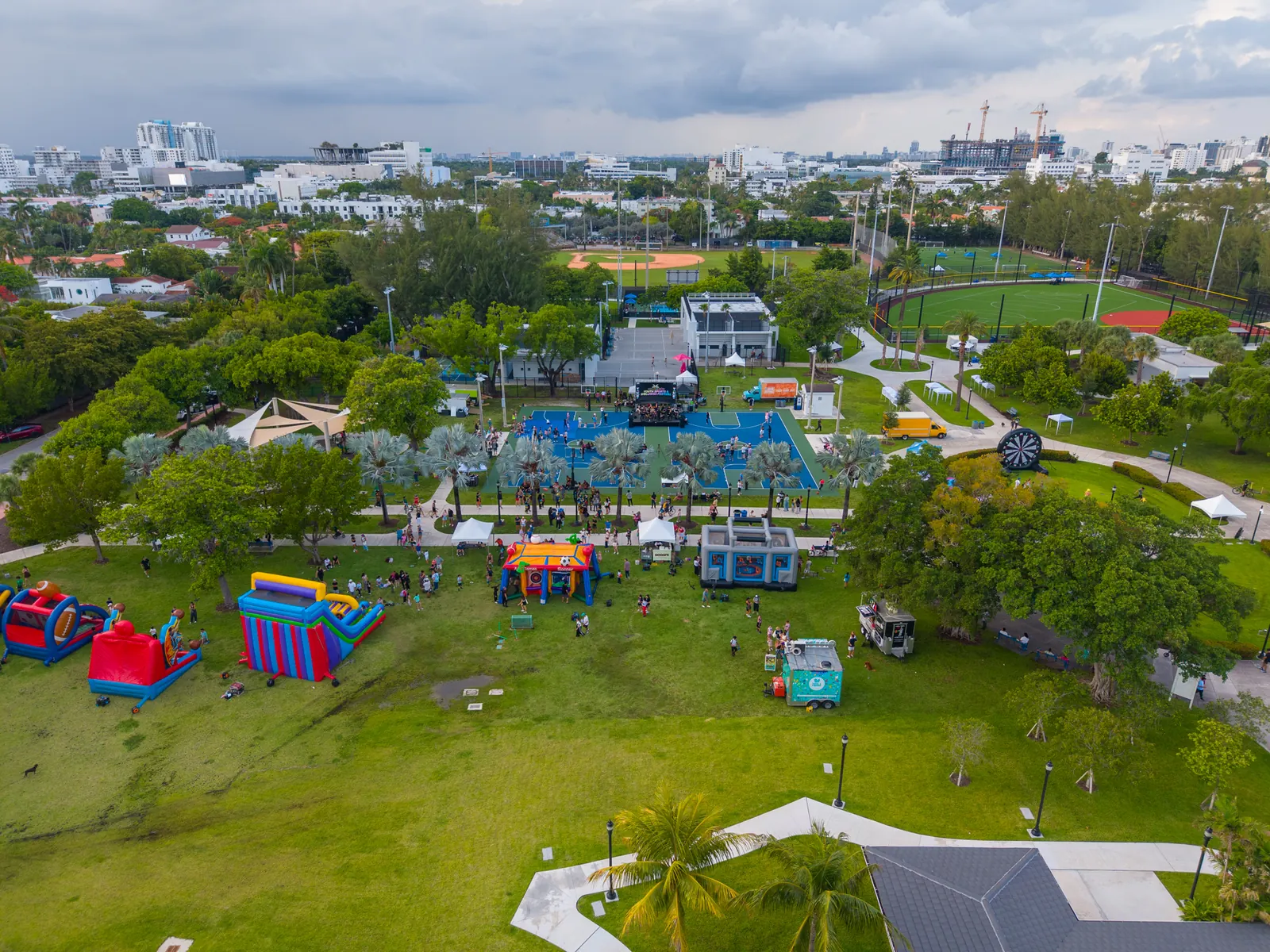 Flamingo Park 2026 festival grounds from above